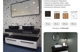 Aria Compact Black 120 cm